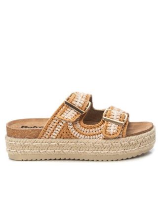 Women's Cork Footbed Crochet Sandals Refresh Collection