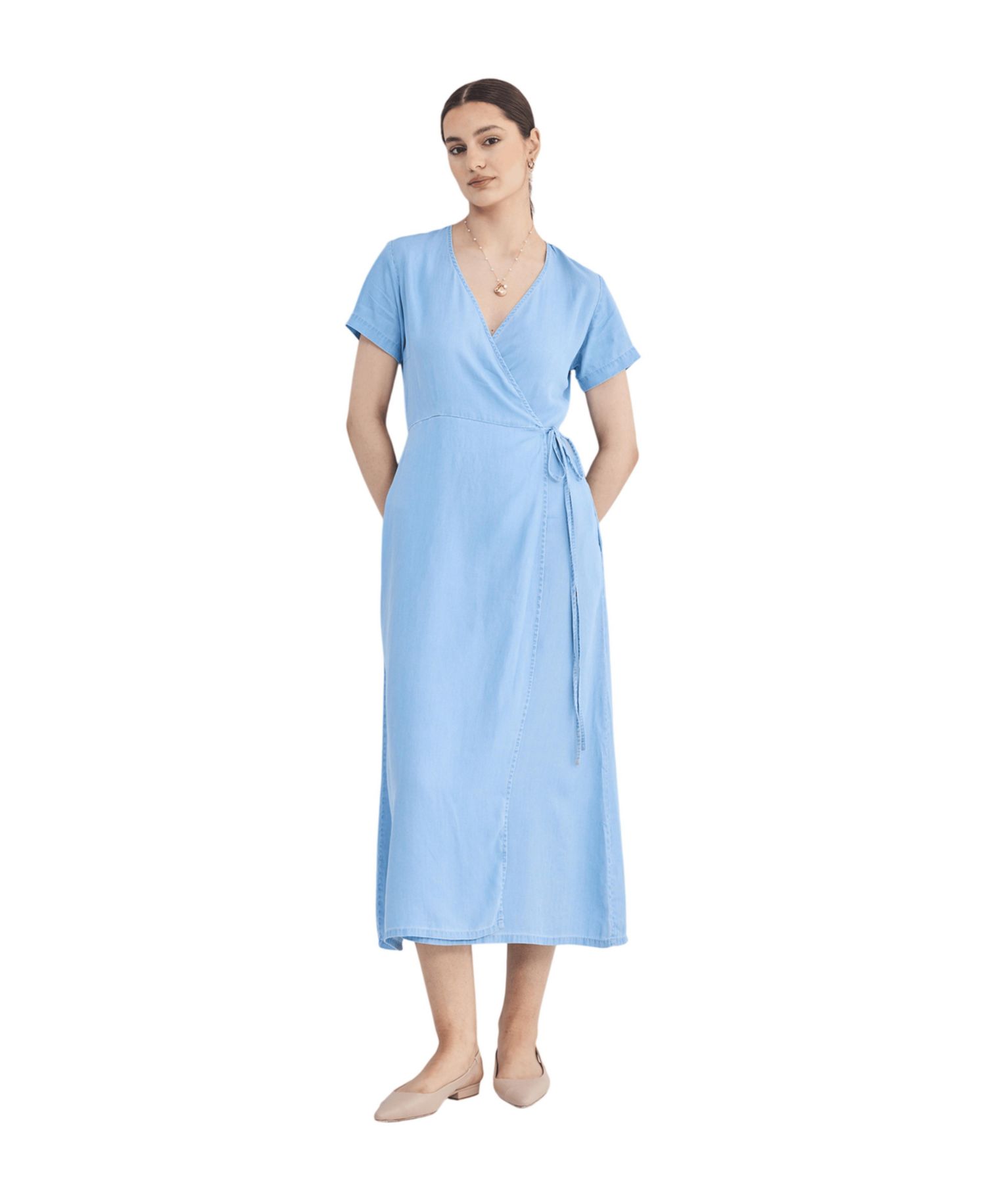 Women's Maxi Wrap Dress