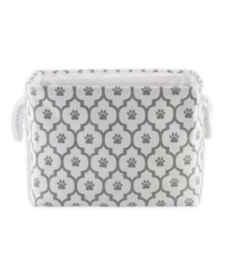 Bone Dry Collapsible Pet Storage Bin Lattice Paw Print