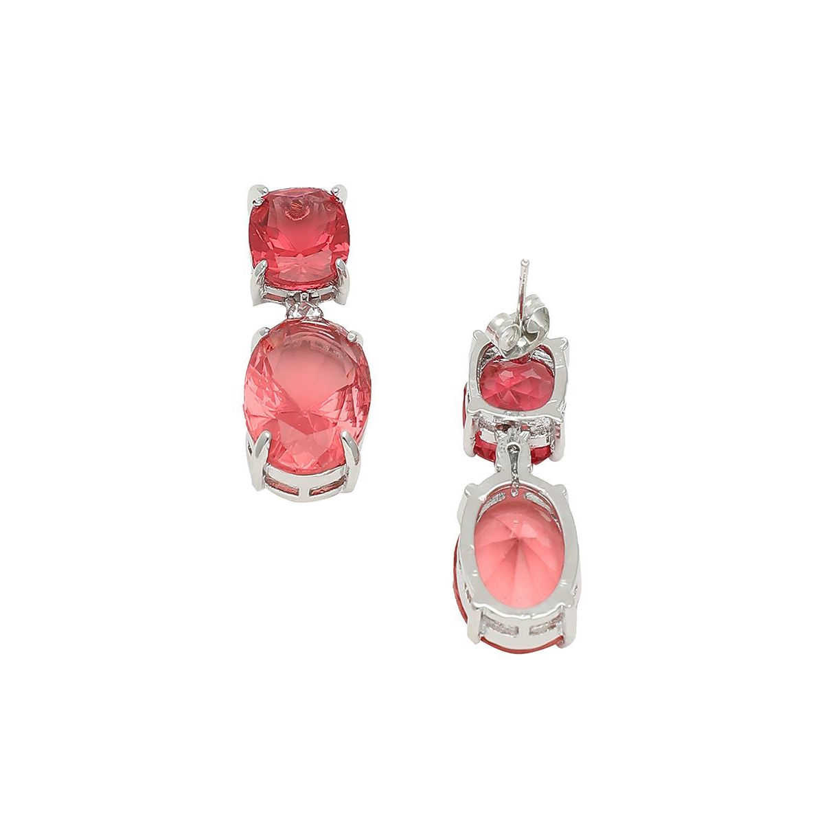 Sohi Lady Drop Earrings In Red