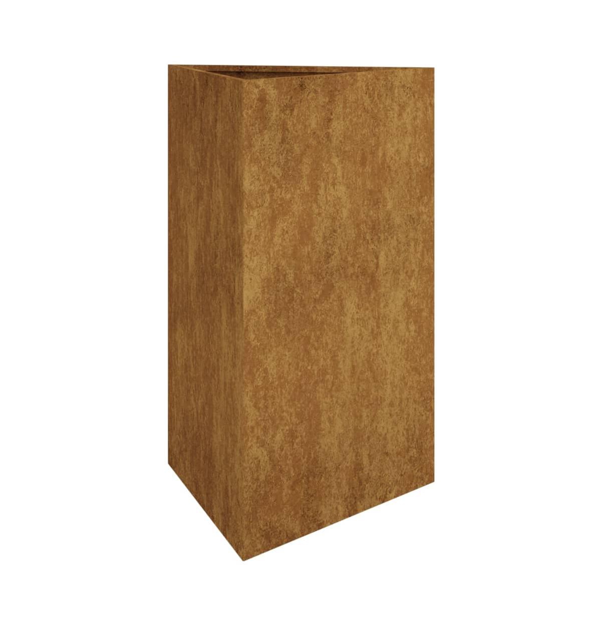 Garden Planter 19.7"x16.9"x29.5" Corten Steel - Brown