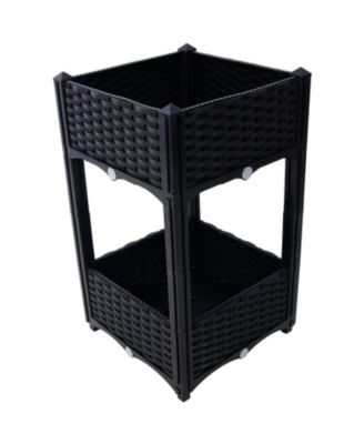 Elevated Planter Box for Outdoor Gardening (15.7"x15.7"x27.7",