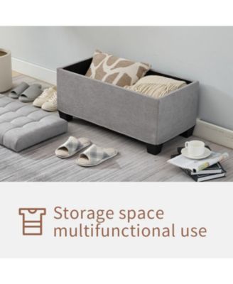 Multifunctional Storage Ottoman Bench End of Bed, Entryway & Living Room