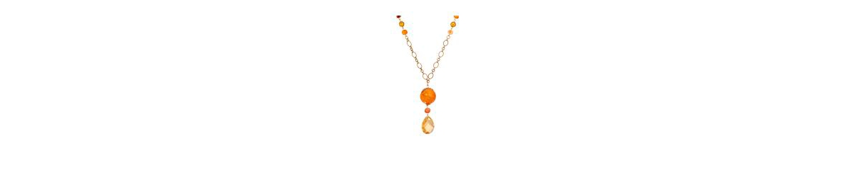 2028 Topaz Glass Bead Y Necklace In Brown