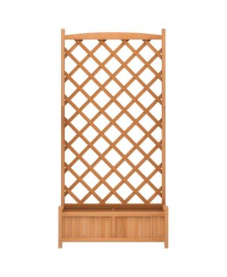 Square Garden Planter Solid Fir Wood