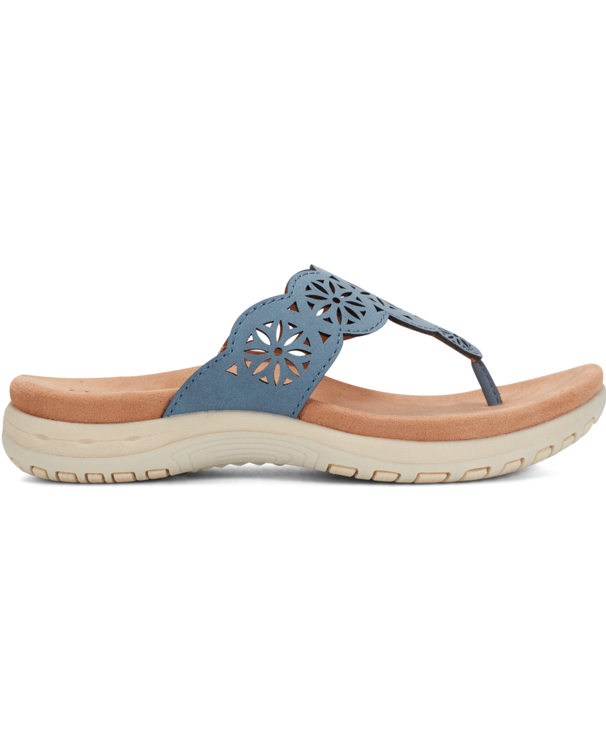 EARTH WOMEN'S SADIE T-STRAP FLAT SANDALS 