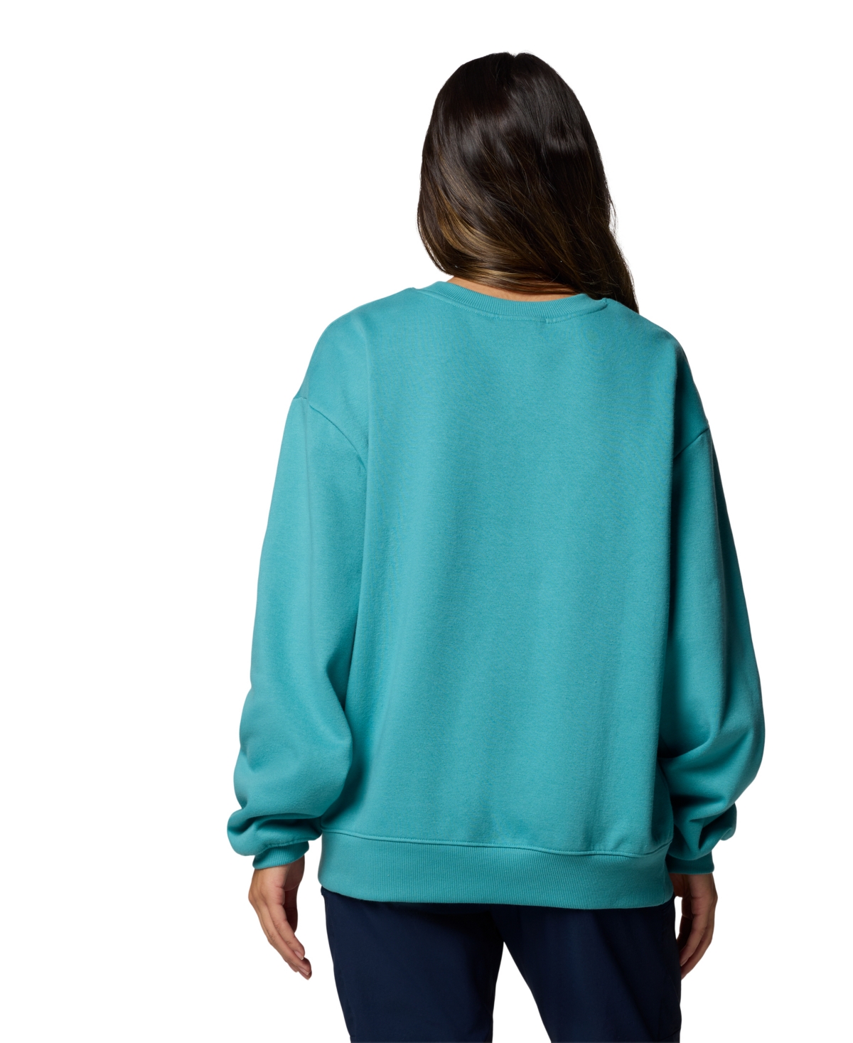 Shop Columbia Women's Aldermore Crewneck Long-sleeve Sweatshirt In Teal
