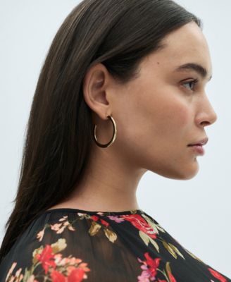 Women's Floral Ruffled Blouse Top