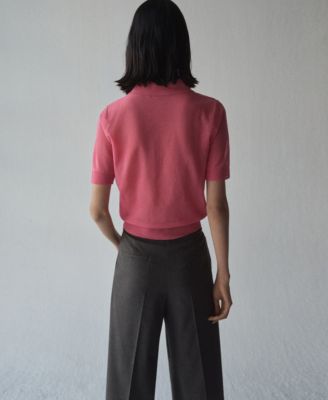 Women's Knitted Polo-Neck Sweater