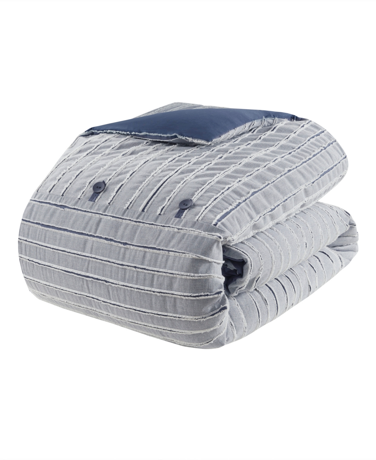 Madison Park Signature Essence Clipped Jacquard 10-pc. Comforter Set, King In Blue