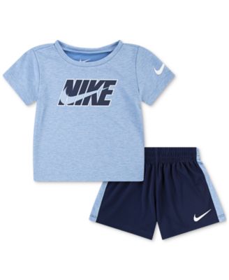 Baby Short-Sleeve Logo T-Shirt & Shorts, 2 Piece Set 