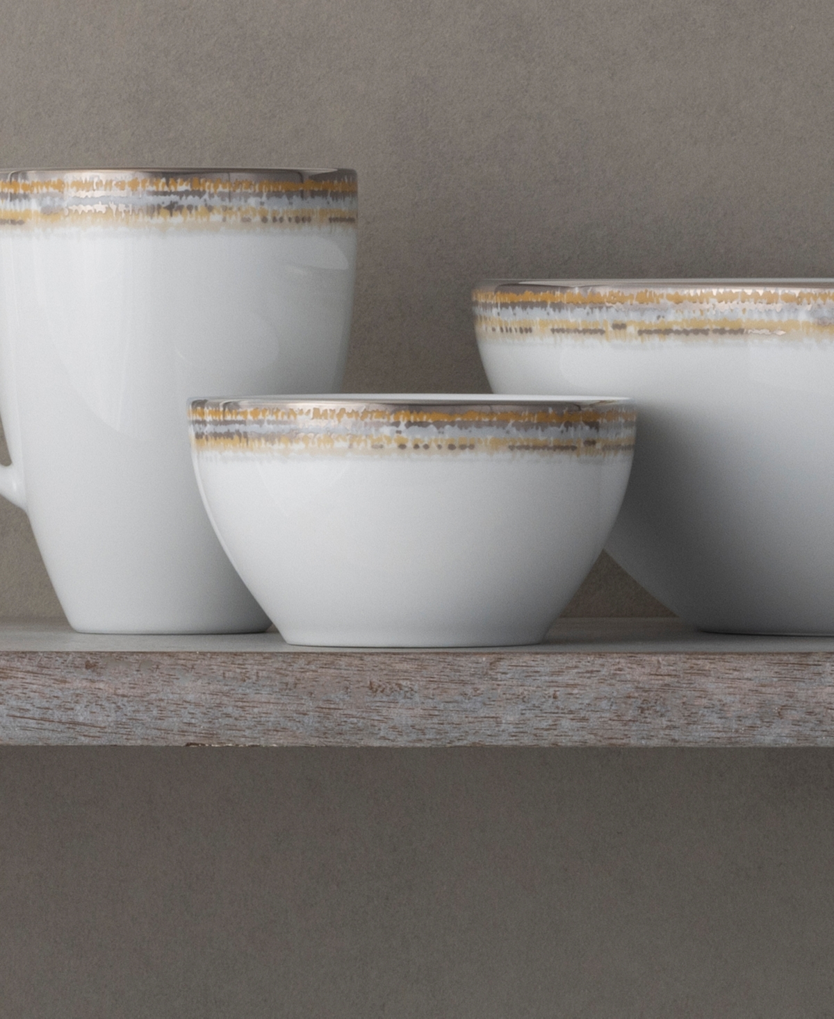 Noritake Raylan Porcelain Mini Bowls, Set Of 4 In White