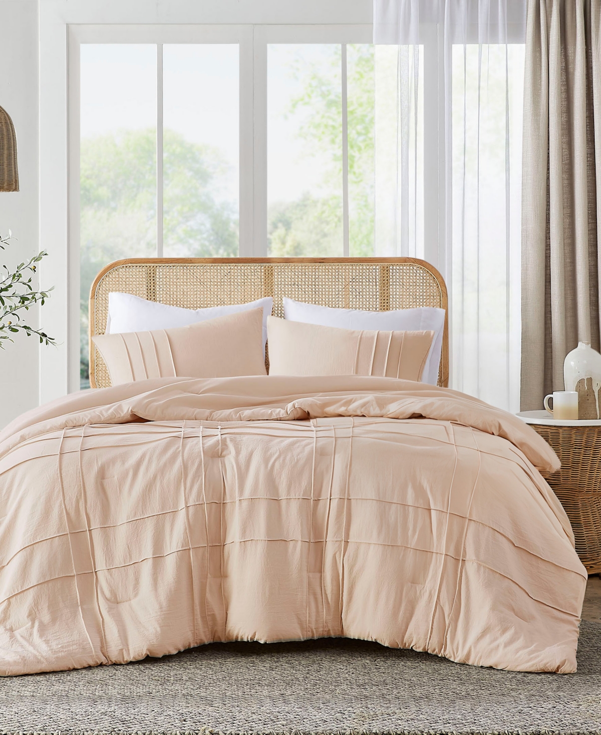 510 Design Porter Pleated 3-pc. Comforter Set, California King In Blush