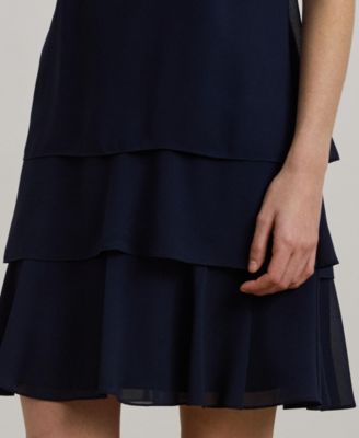 Women's Crinkle Georgette Shift Dress 