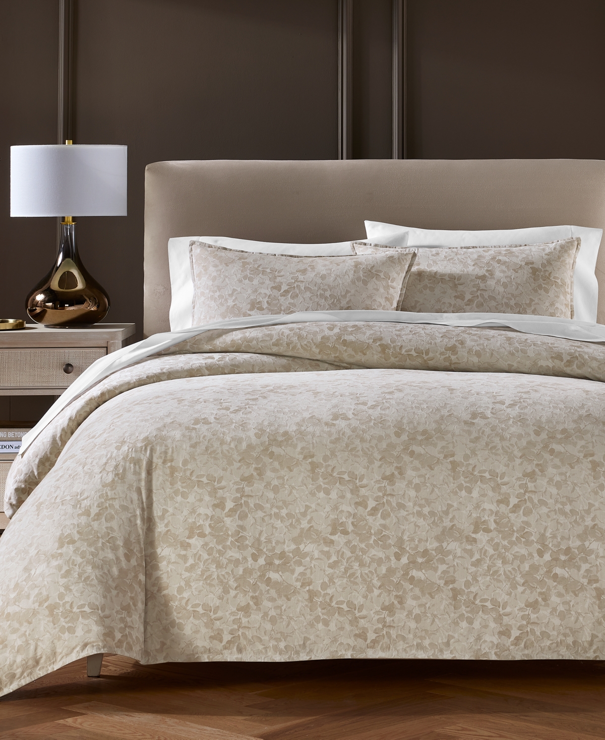 Shop Hotel Collection Foglia Comforter Set, Full/queen, Exclusively At Macy's In Natural