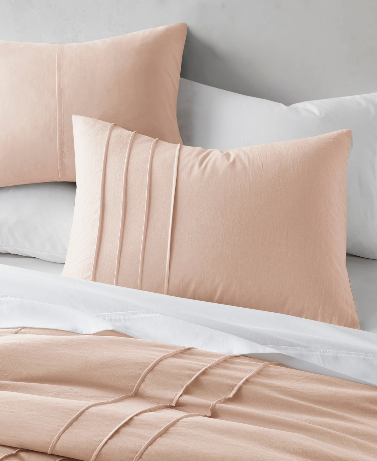 510 Design Porter Pleated 3-pc. Comforter Set, Full In Blush
