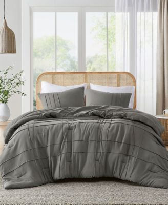 Porter Pleated 3-Pc. Comforter Set, Full