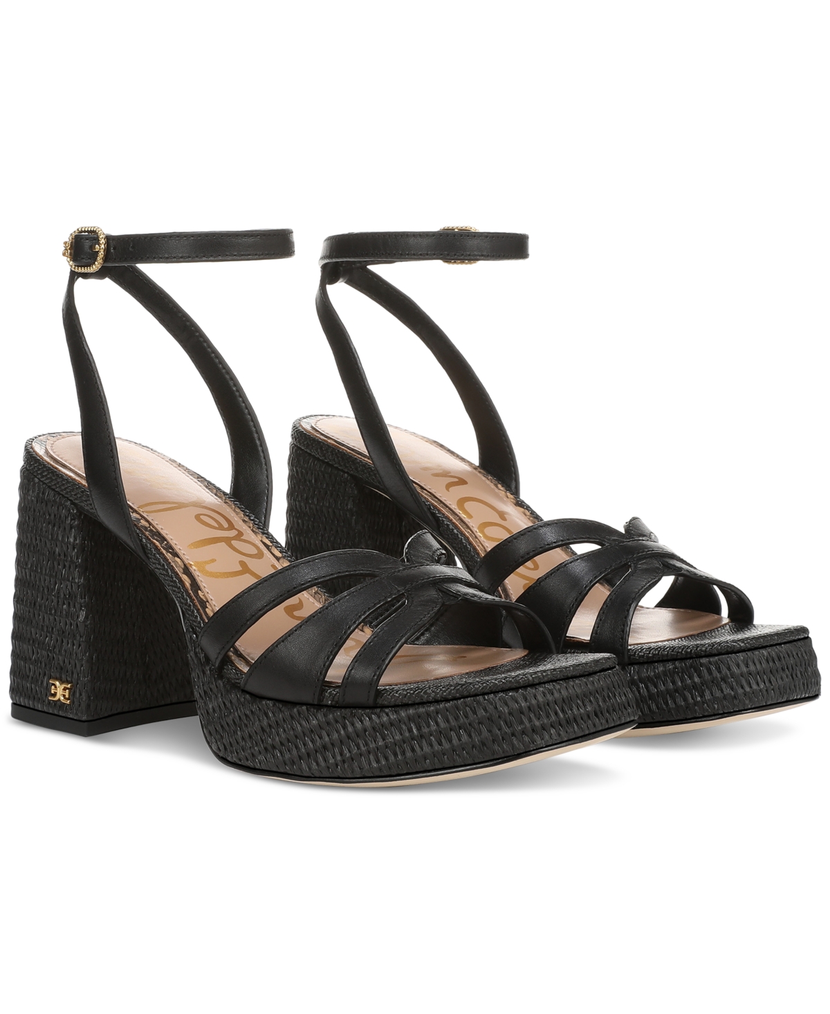 Women's Reese Strappy Platform Sandals - Black