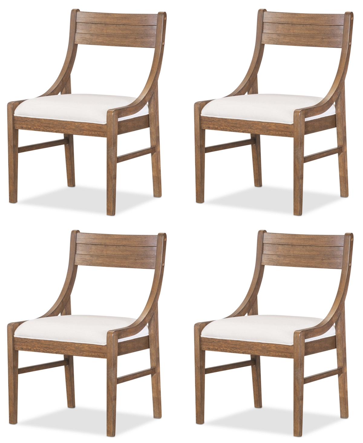 Macy's Greystone Ii 4-pc. Dining Chair Set In Brown