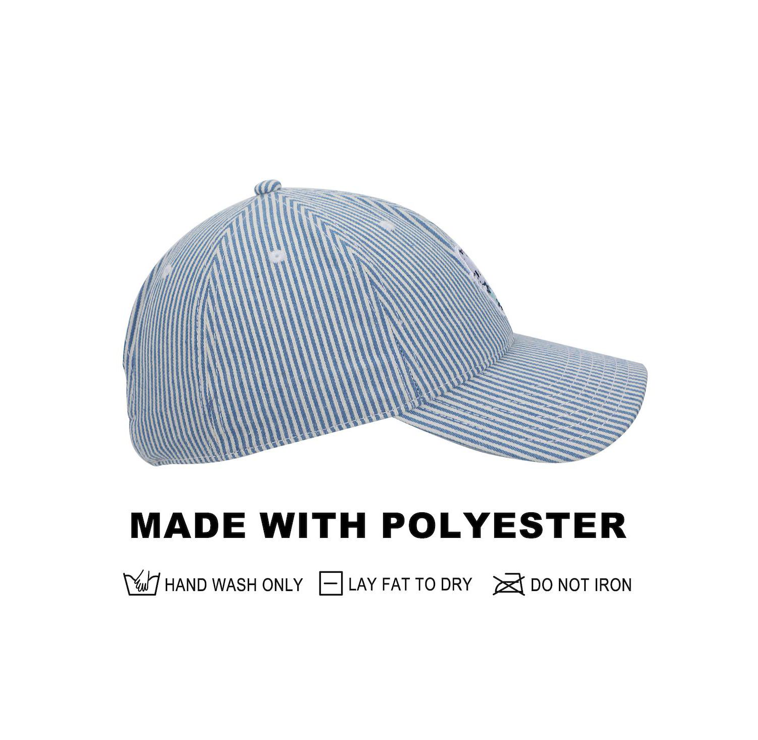 Embroidered Character Women's Denim Unstructured Baseball Cap