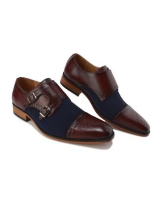 Men's Double Monk Strap Two-Tone Loafer