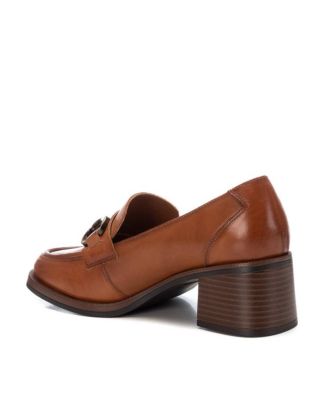Carmela Leather Collection Women's Heeled Moccasins by Xti