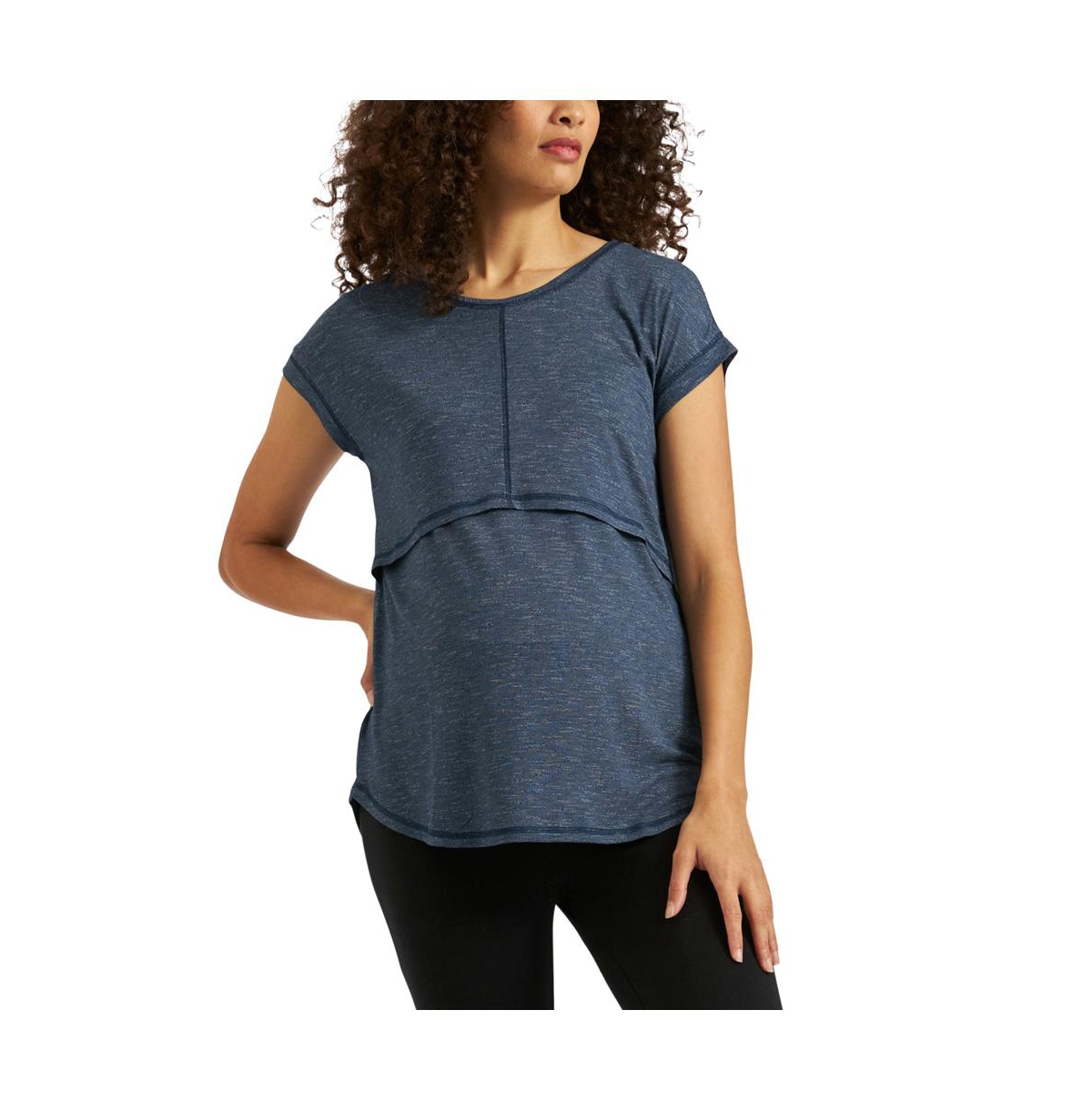 Maternity Ripe Dreamy Nursing Tee - Denim
