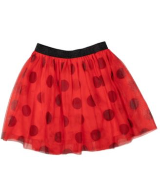 Girls Ladybug Rena Rouge Queen Bee T-Shirt, Skirt and Satin Headband 3 Piece Outfit Set to