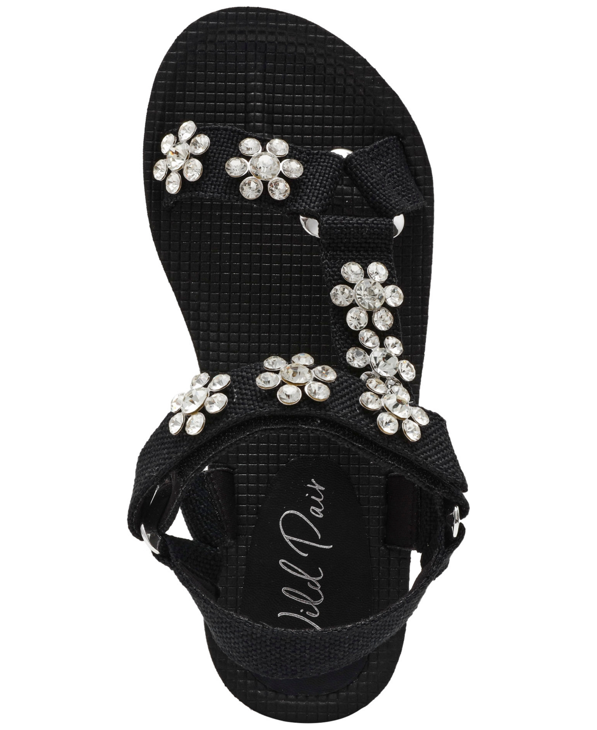 Shop Wild Pair Kudose Sporty Embellished Sandals, Created For Macy's In Black