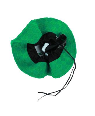 Men's Bros Luigi Logo Green Checkered Bucket Hat