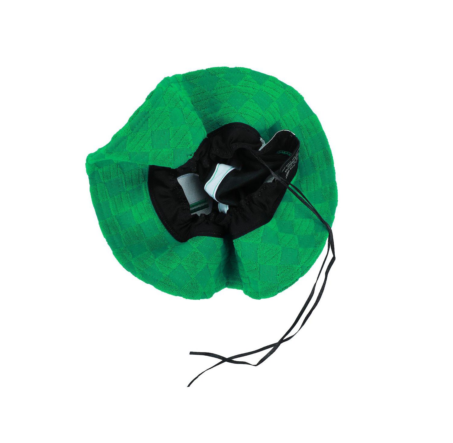 Men's Bros Luigi Logo Green Checkered Bucket Hat