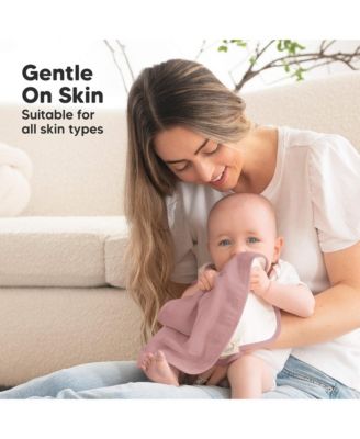 5pk Softe Muslin Burp Cloths for Baby Girls and Boys, Organic Burping Cloths for Babies, Baby Burp Clothes