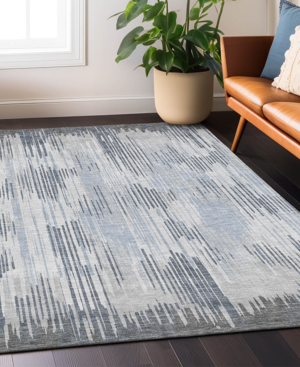 Addison Chantille Acn893 8'x10' Area Rug In Gray