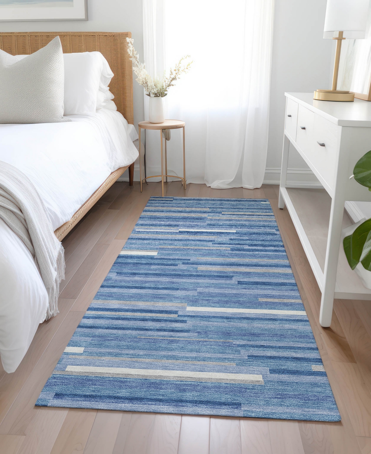 Addison Chantille Acn894 2'3"x7'6" Runner Area Rug In Mist
