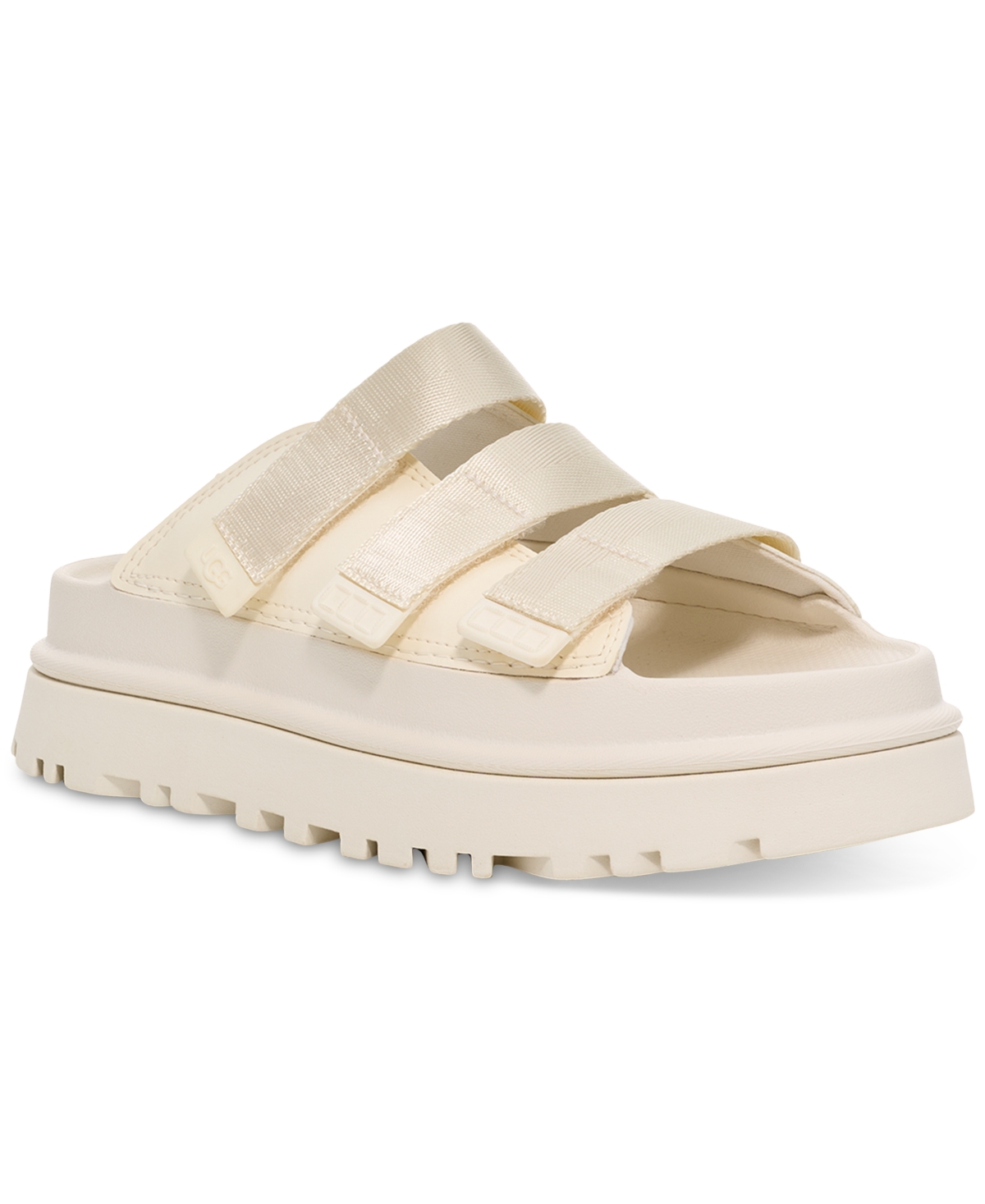 Shop Ugg Women's Goldenglow Slide Sandals In Jasmine