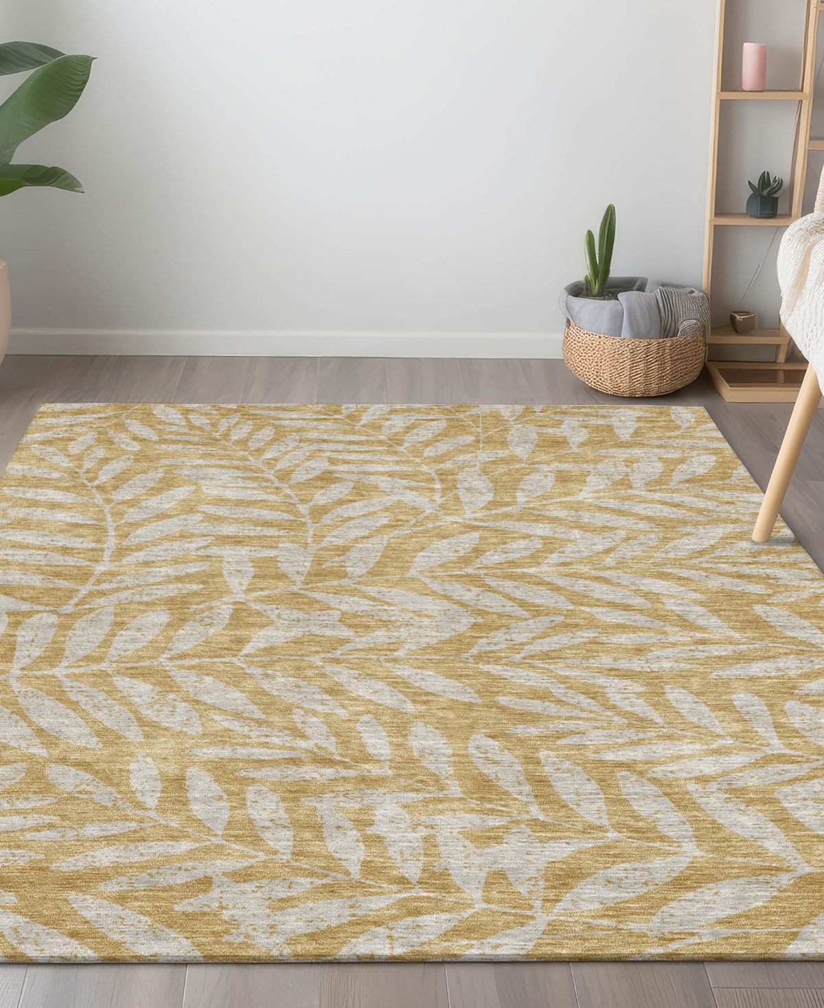 Addison Chantille Acn899 5'x7'6" Area Rug In Gold