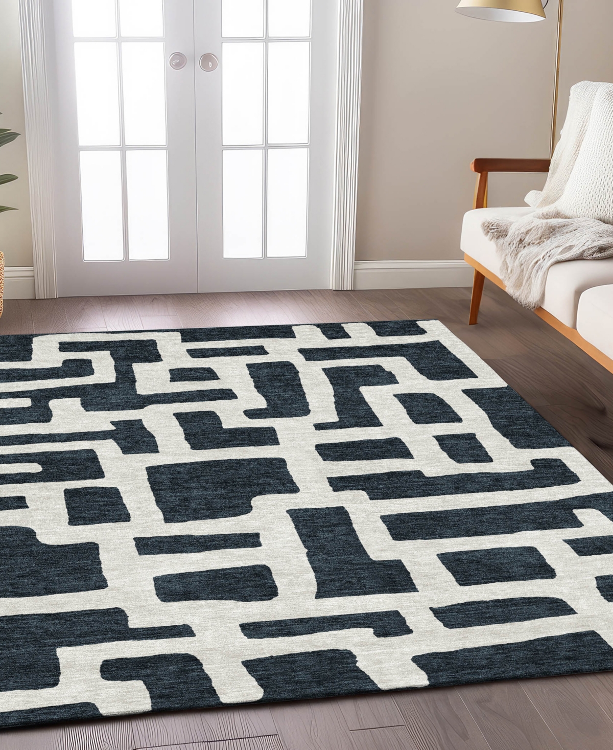 Addison Chantille Acn903 9'x12' Area Rug In Black