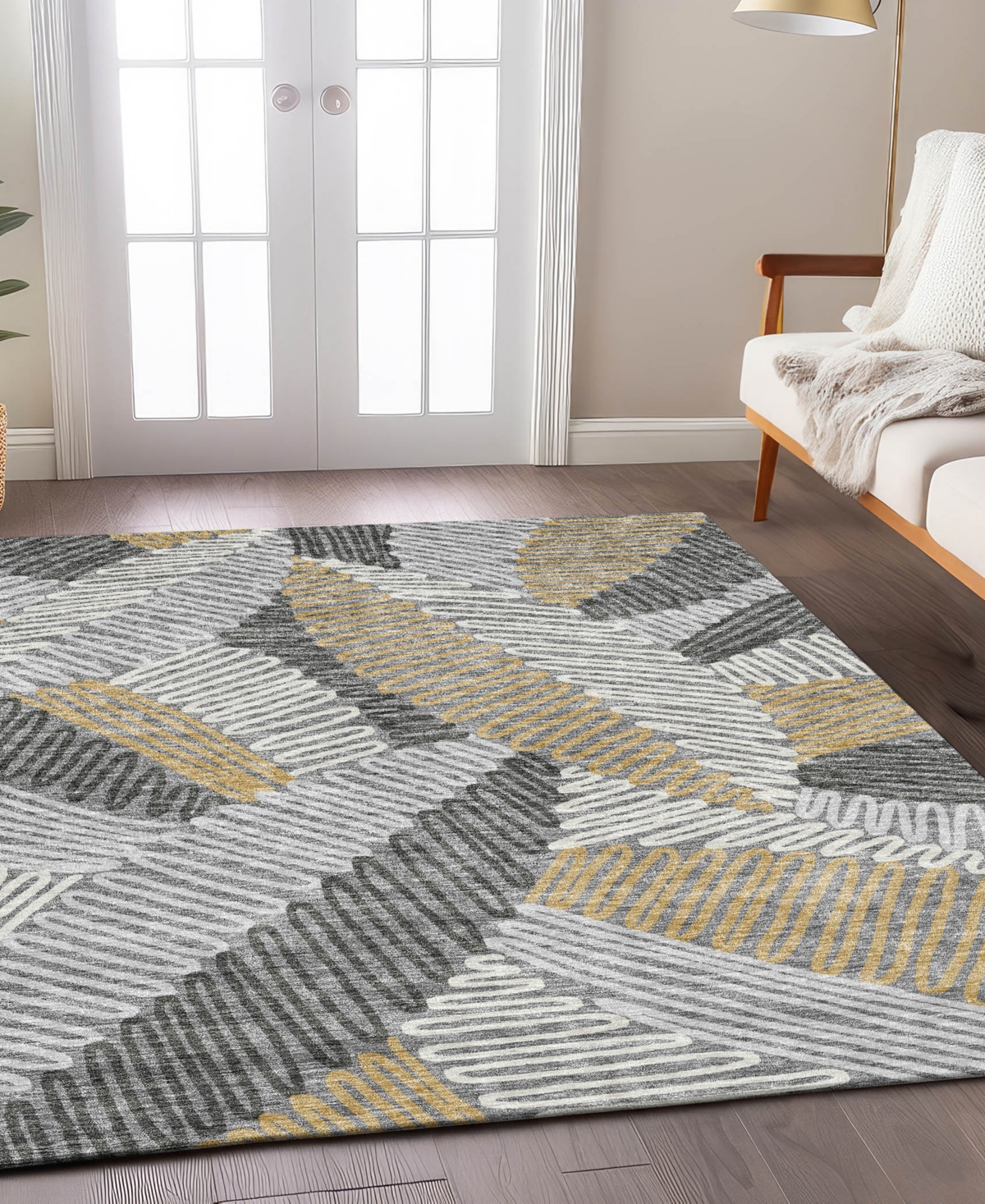 Addison Chantille Acn904 5'x7'6" Area Rug In Gray