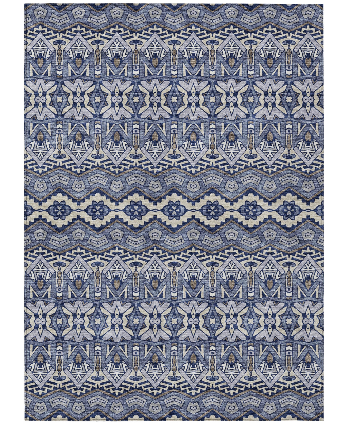 Shop Addison Chantille Machine Washable Acn909 9'x12' Area Rug In Denim