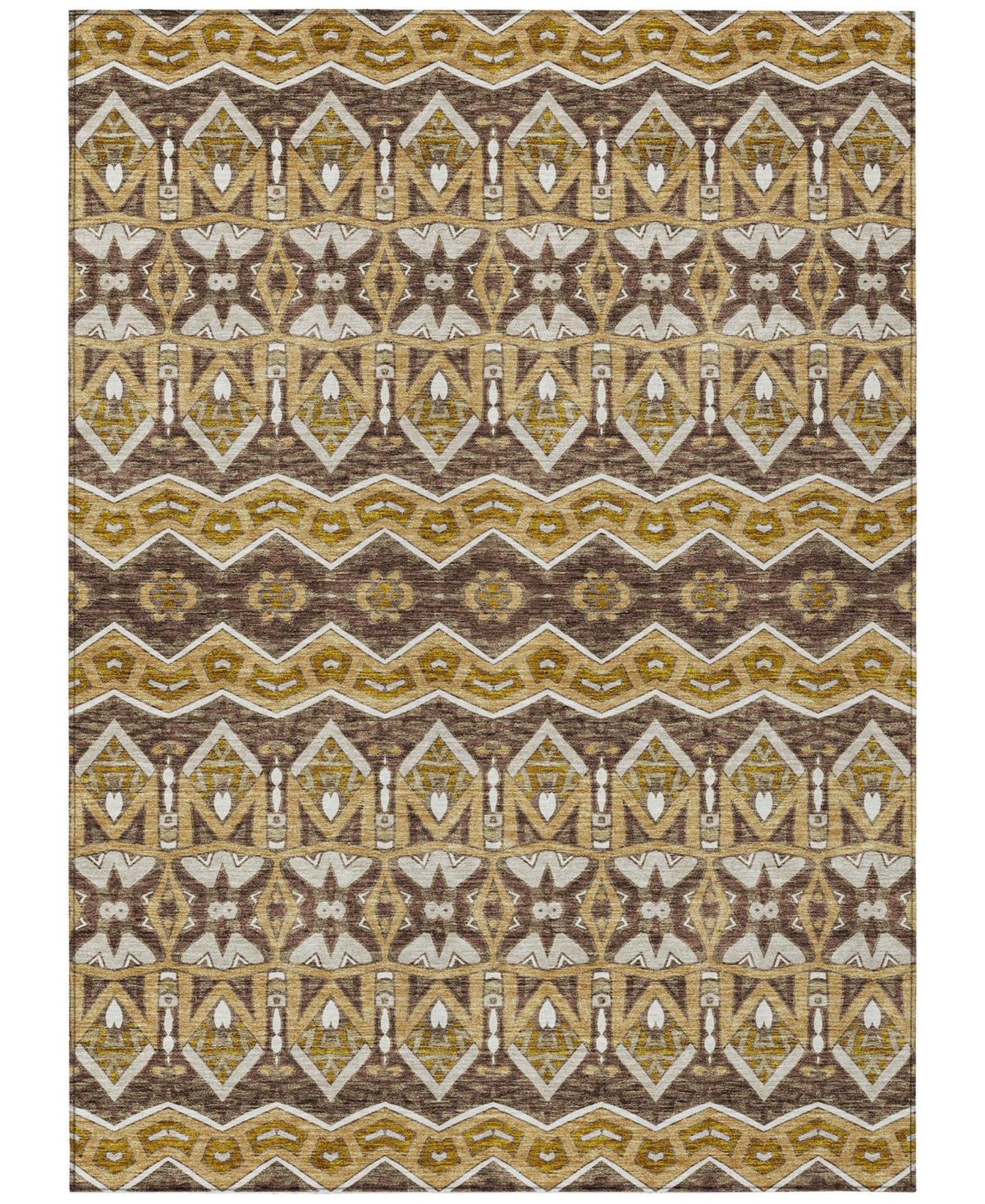 Addison Chantille Acn909 5'x7'6" Area Rug In Gold