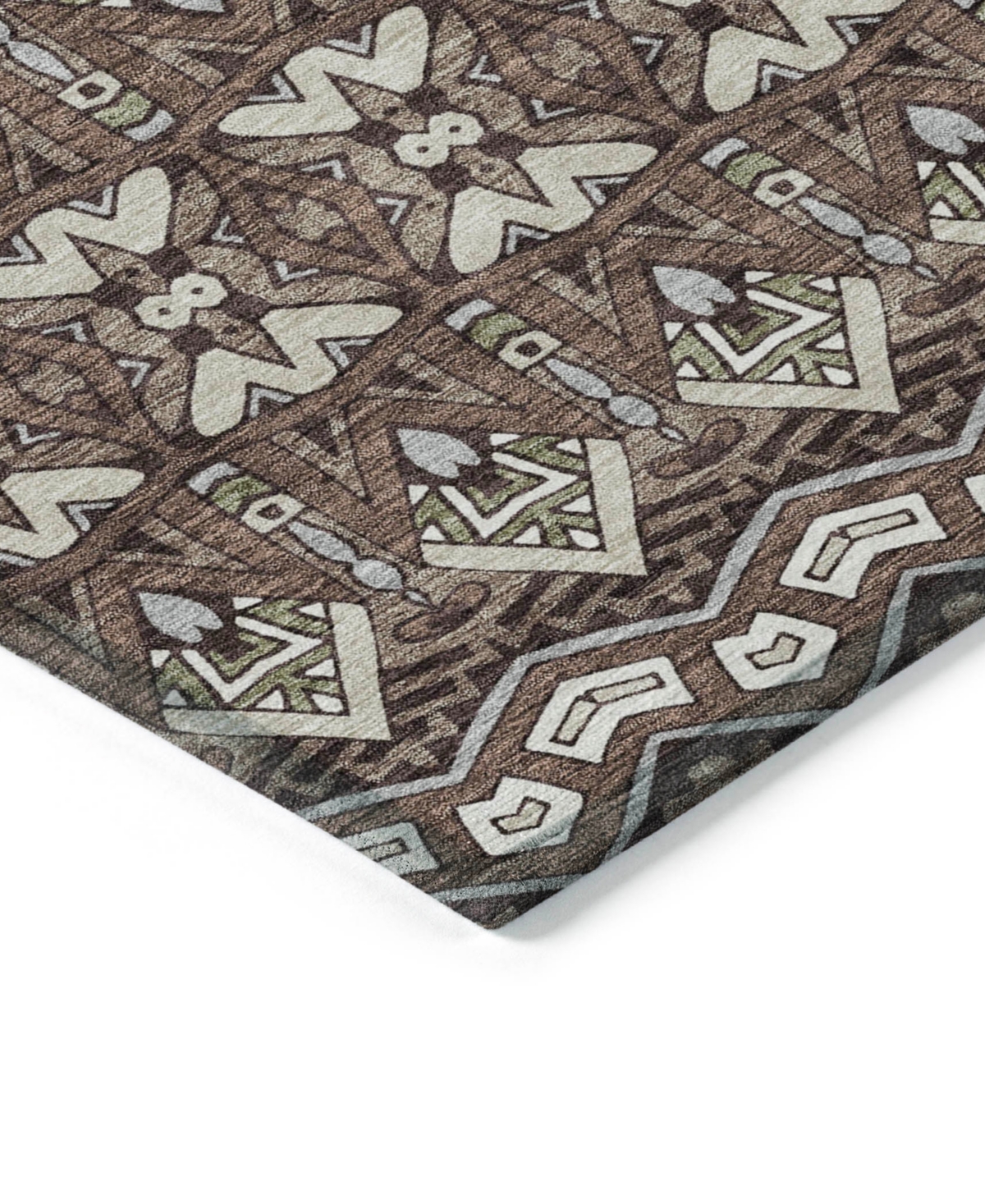 Addison Chantille Acn909 2'3"x7'6" Runner Area Rug In Brown