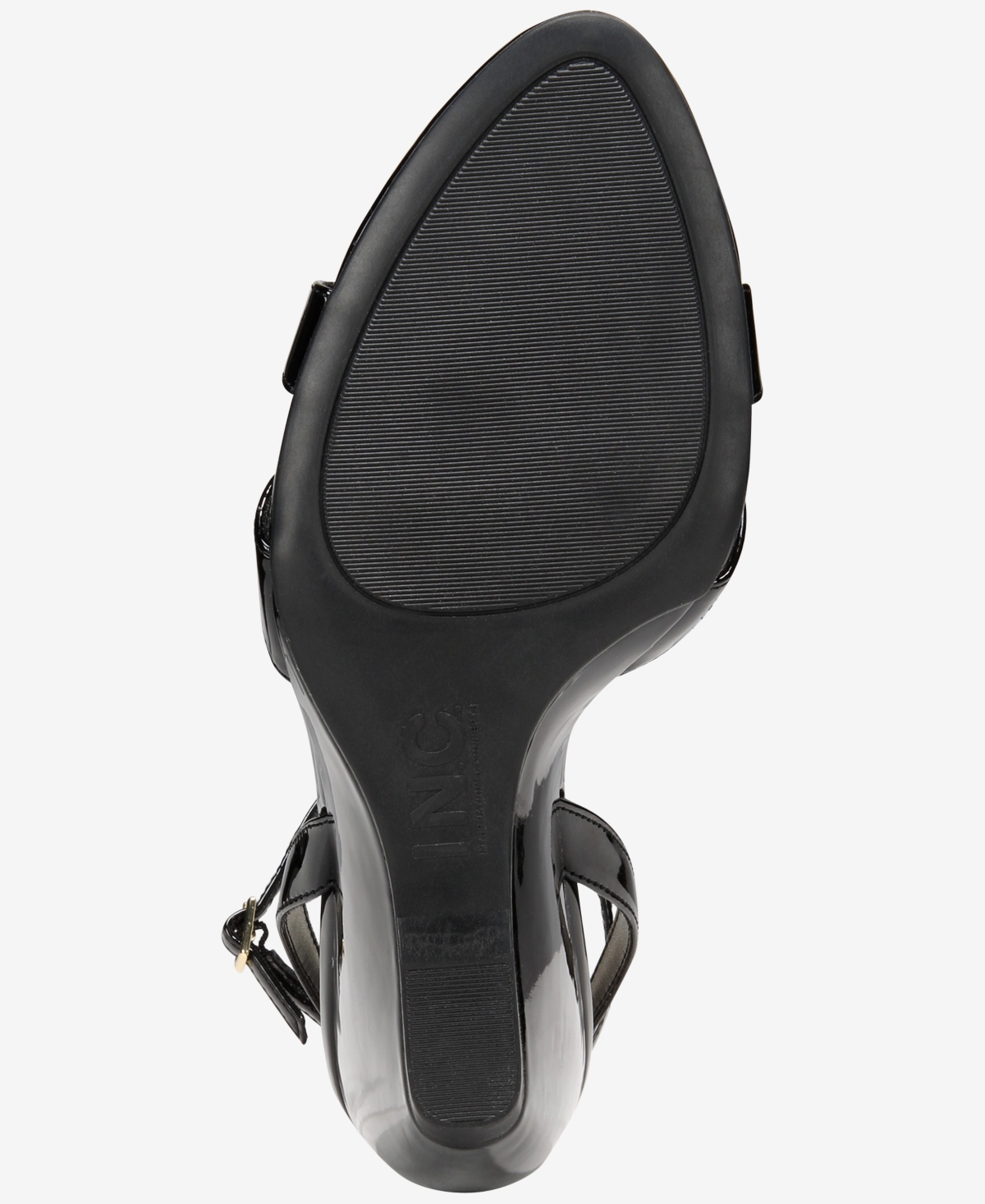 Inc International Concepts Women's Camlyn Wedge Sandals, Exclusively At Macy's In Black Patent
