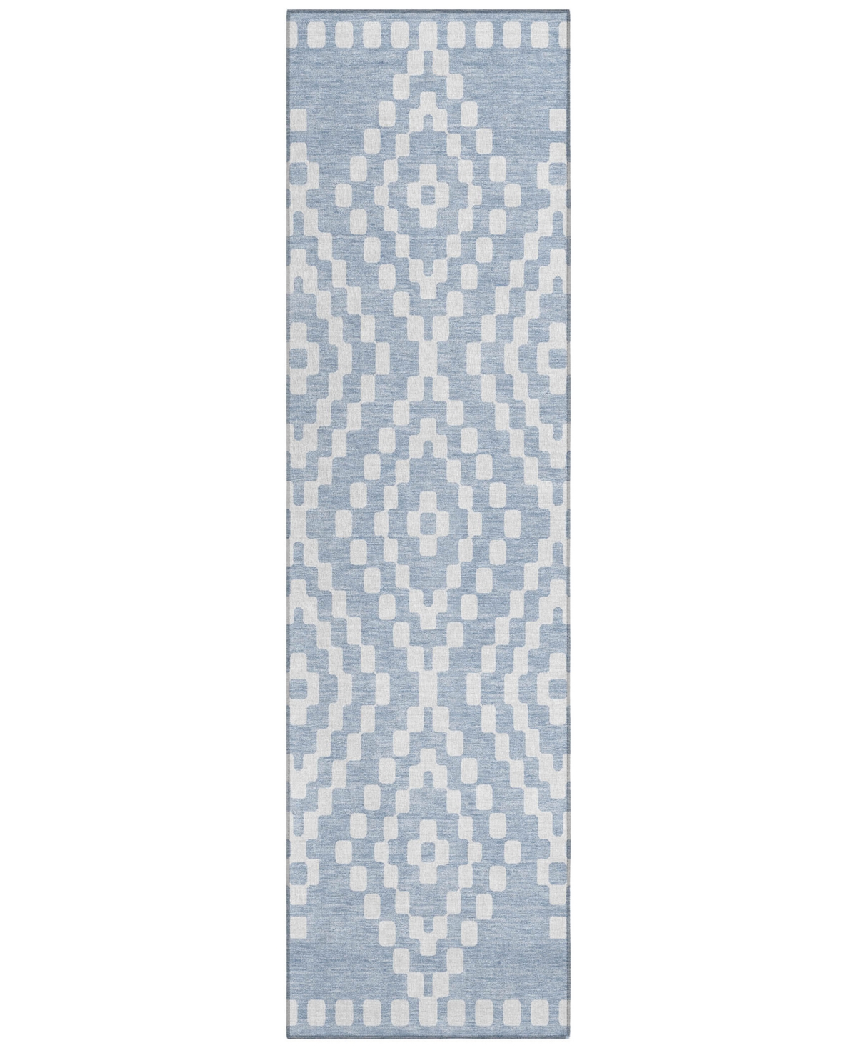 Addison Chantille Acn891 2'3"x7'6" Runner Area Rug In Denim