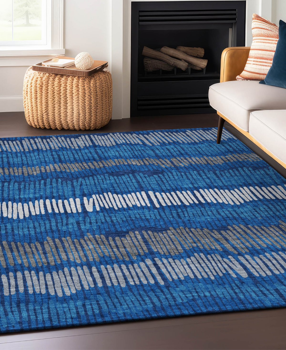 Addison Chantille Acn889 8'x10' Area Rug In Navy