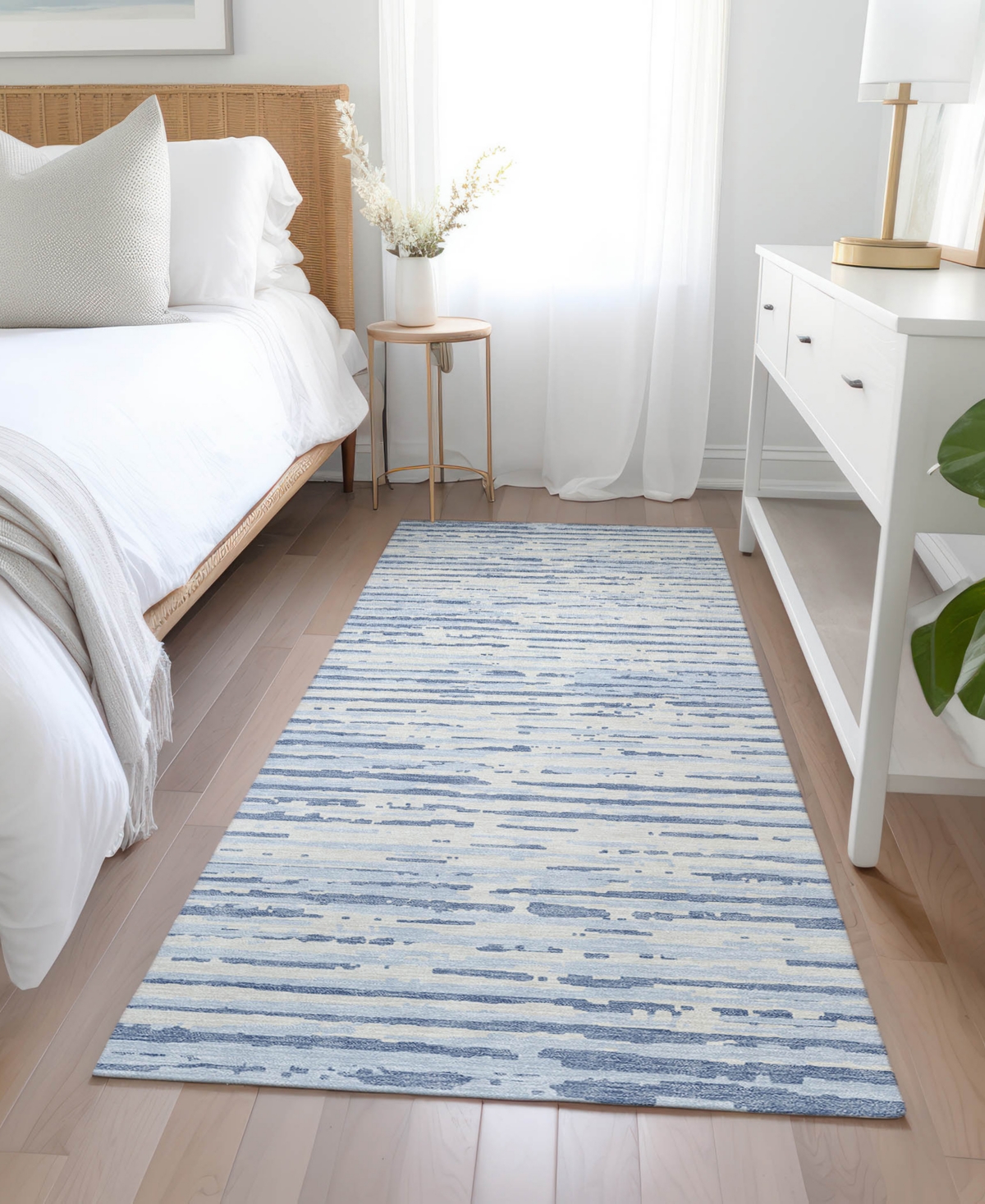 Addison Chantille Acn888 2'3"x7'6" Runner Area Rug In Mist
