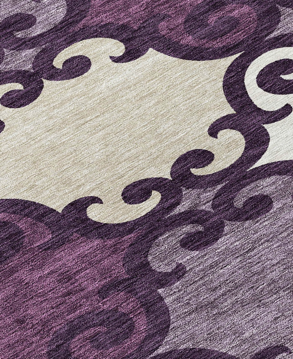 Addison Chantille Acn883 5'x7'6 Area Rug In Eggplant