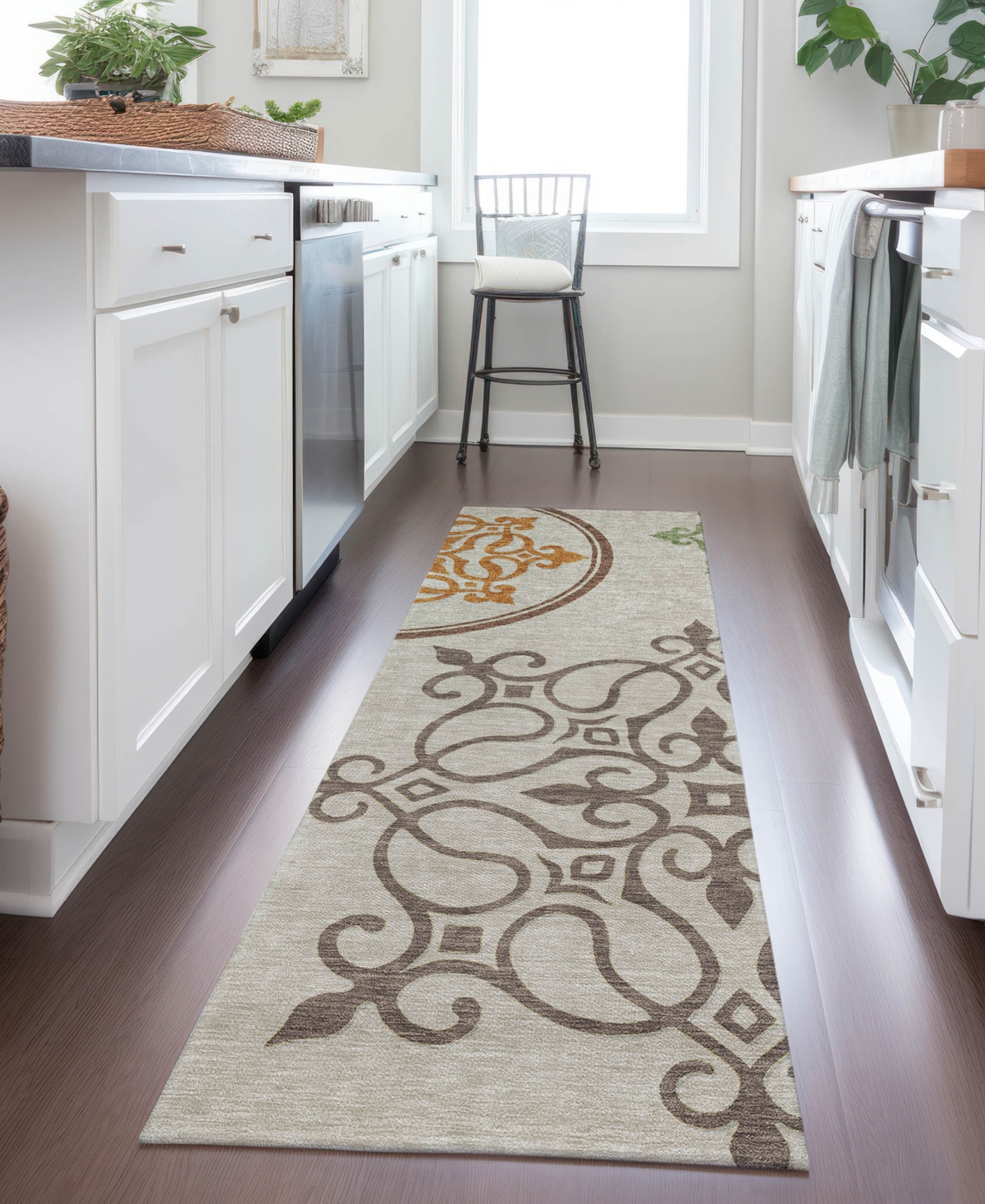 Addison Chantille Acn874 2'3"x7'6" Runner Area Rug In Taupe
