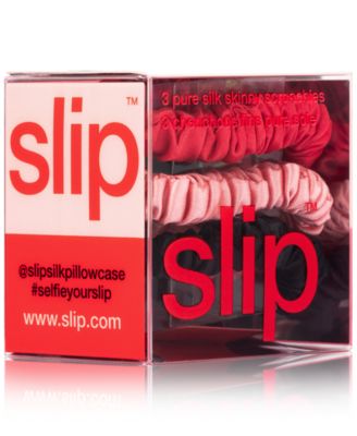3-Pc. Pure Silk Skinny Scrunchies Set
