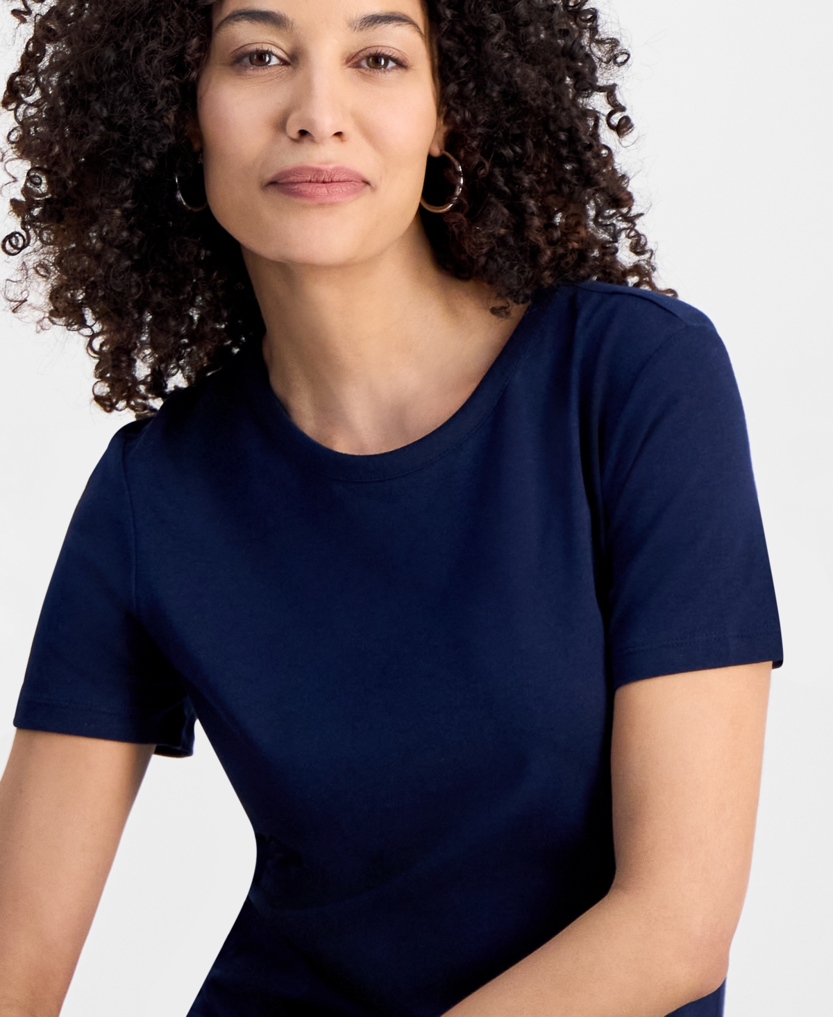 STYLE & CO PETITE T-SHIRT MAXI DRESS, EXCLUSIVELY AT MACY'S 