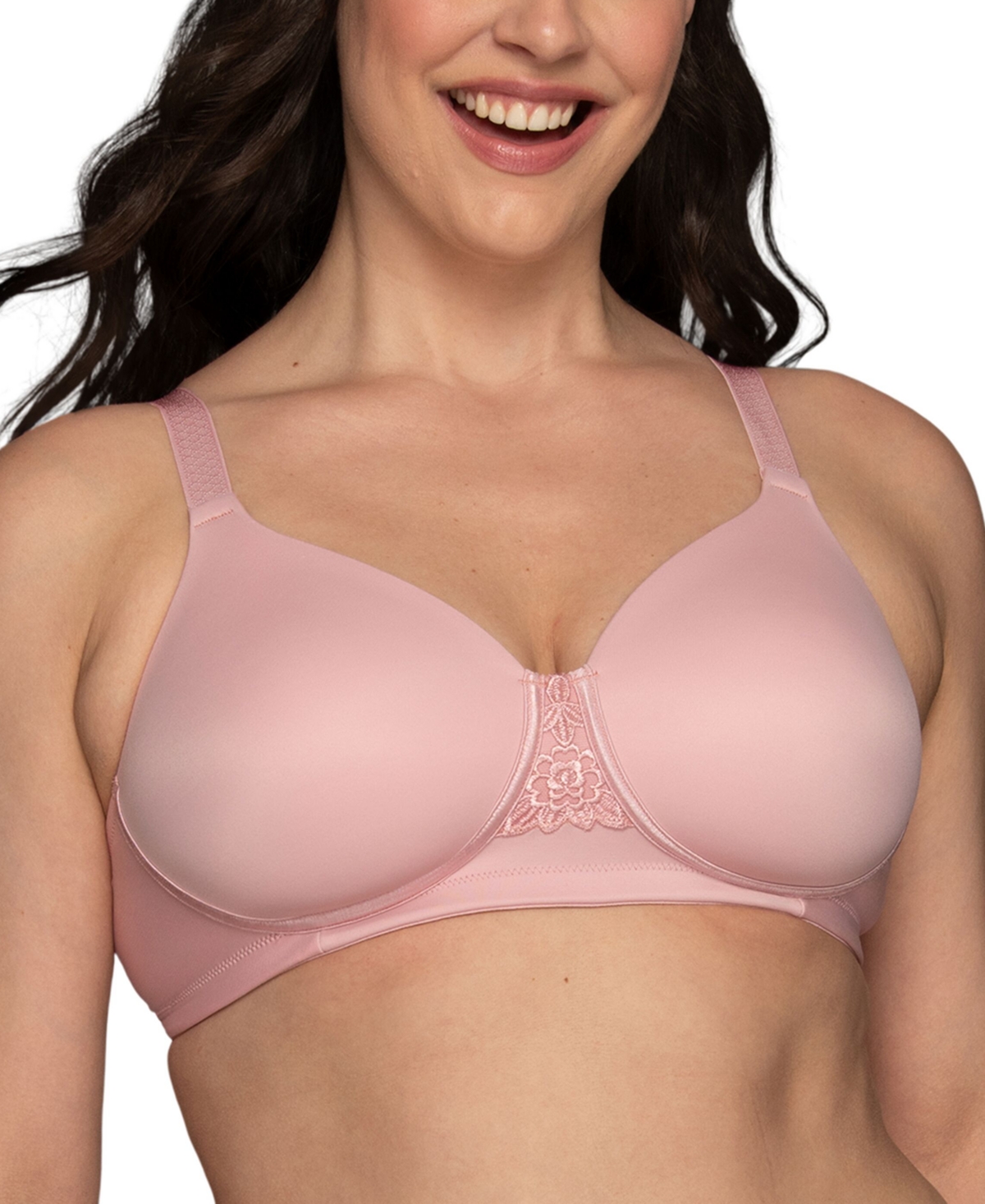 Shop Vanity Fair Full Figure Beauty Back Smoother Wireless Bra 71380 In Celestial Rose